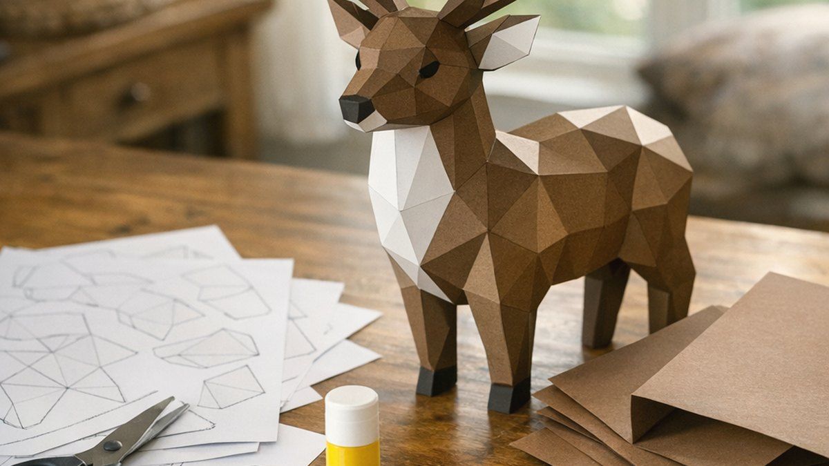 Así puedes descargar plantillas papercraft de venado útiles
