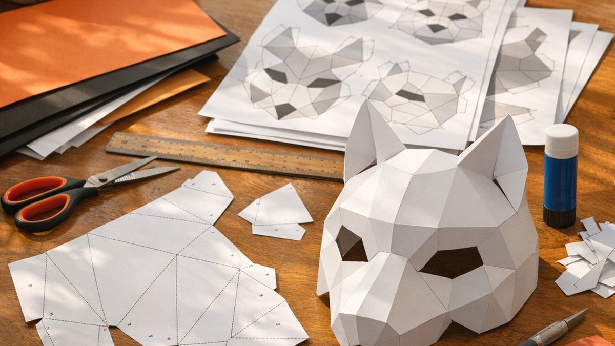 Cómo descargar plantillas papercraft PDF gratis de máscaras
