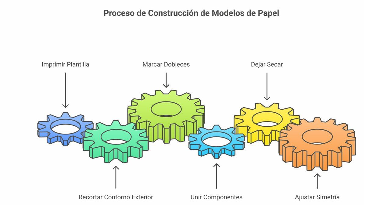 Pasos básicos para armar un avión de papel recortable