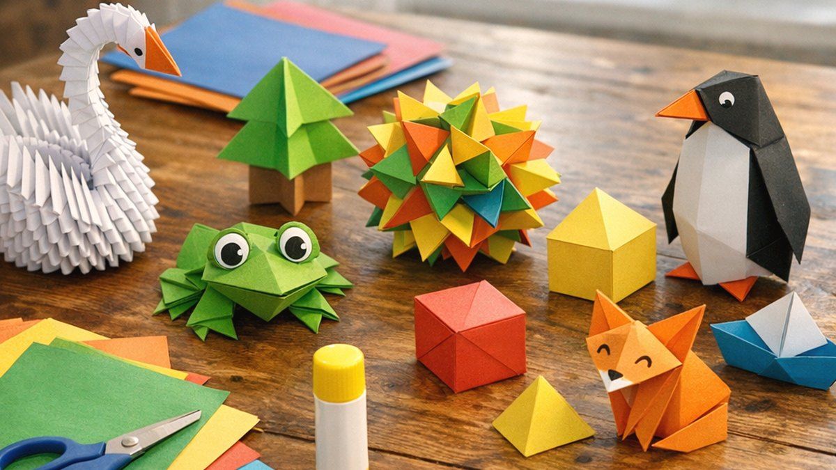 Cómo elegir figuras de papel origami 3D para hacer en casa
