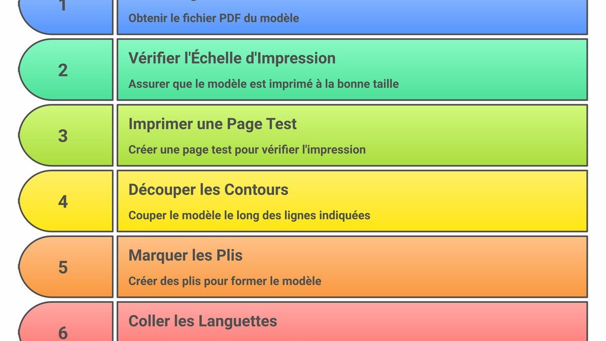 Étapes simples pour imprimer et monter une manualité en papier