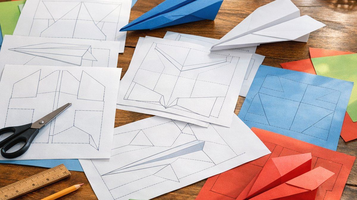 Cómo elegir modelos de aviones de papel para imprimir