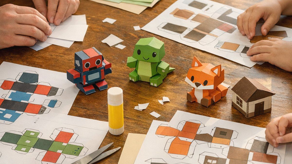 Cómo elegir paper toys plantillas PDF para imprimir en casa