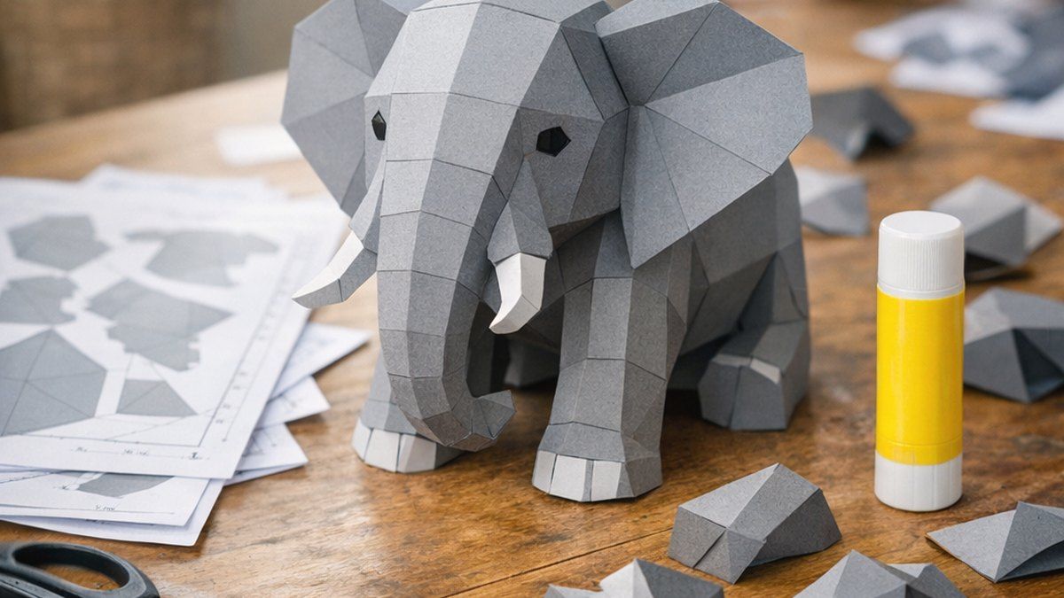 Cómo elegir plantillas gratis de elefante papercraft para imprimir