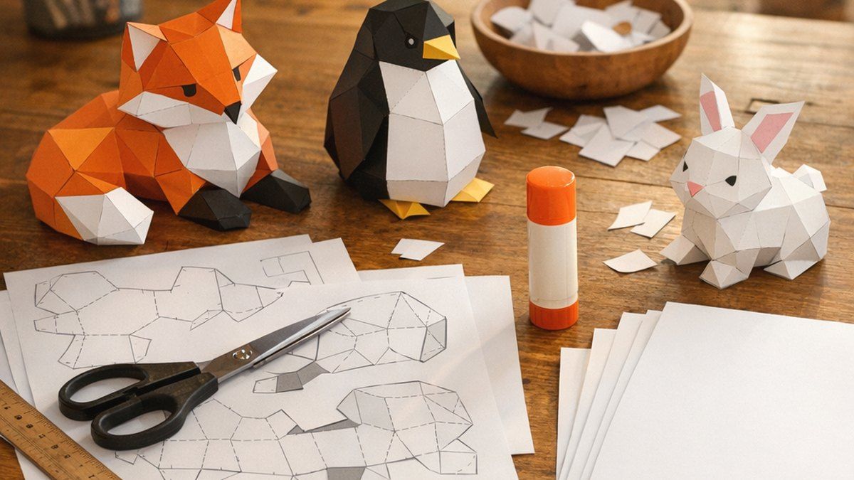 Cómo elegir plantillas gratis PDF de papercraft 3D para imprimir