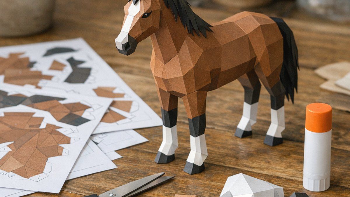 Cómo elegir un caballo papercraft PDF gratis para imprimir