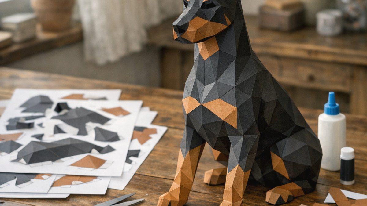 Cómo elegir un doberman papercraft PDF para imprimir