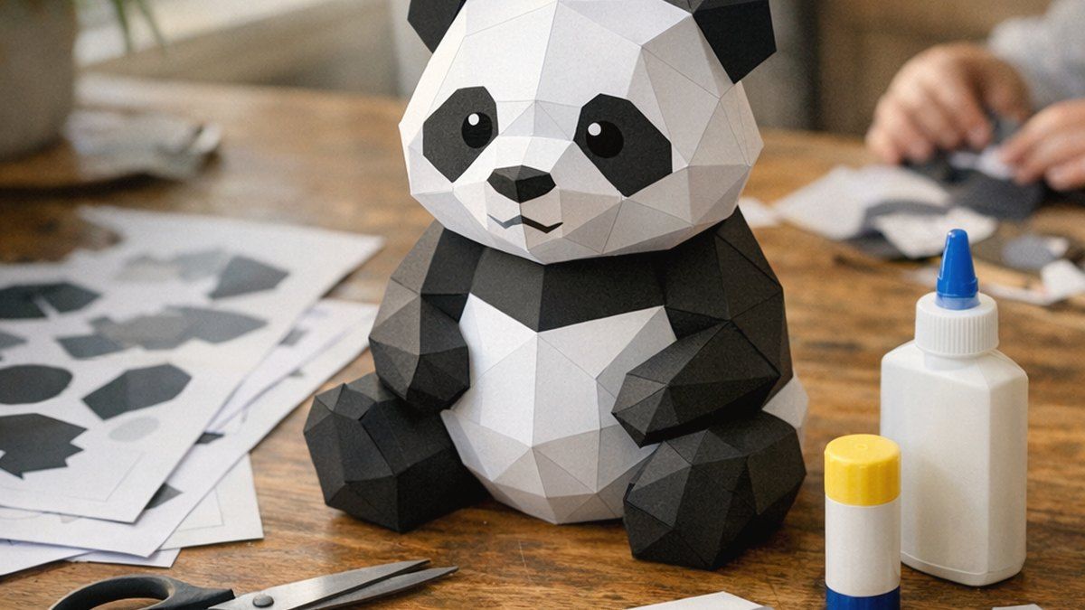 Cómo elegir un panda papercraft PDF gratis para imprimir