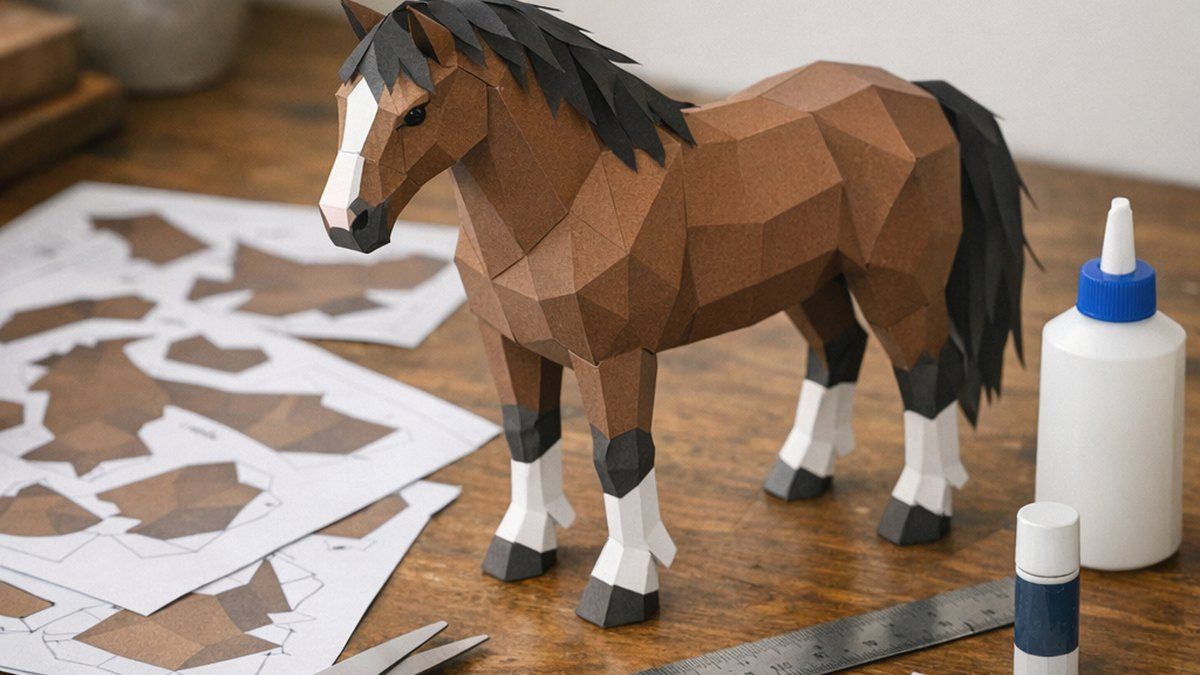 Cómo elegir una papercraft caballo plantilla para imprimir