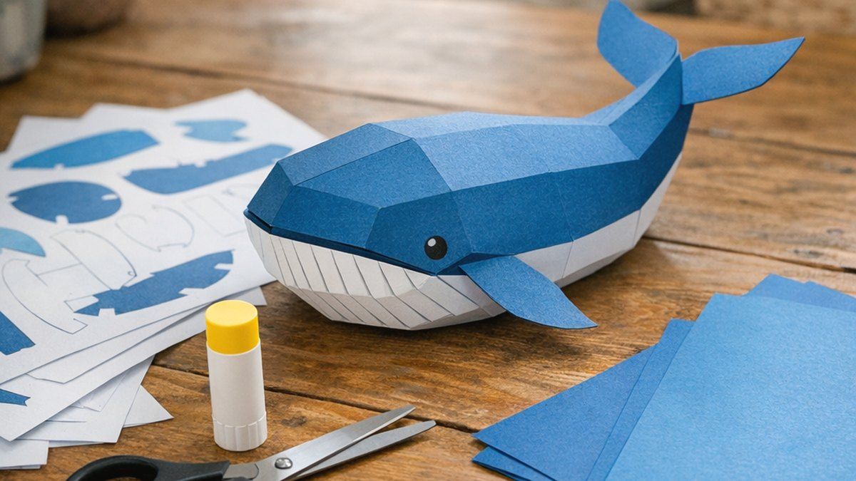 Cómo elegir una plantilla de papercraft de ballena para imprimir