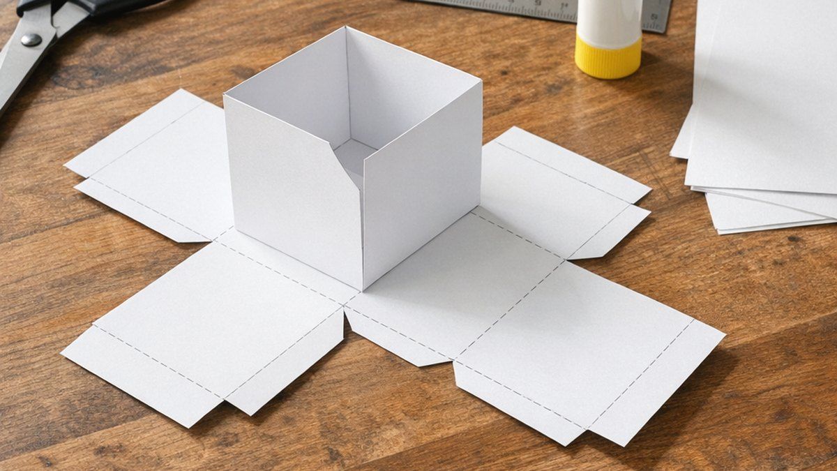 Cómo hacer un cubo de papel para imprimir en casa