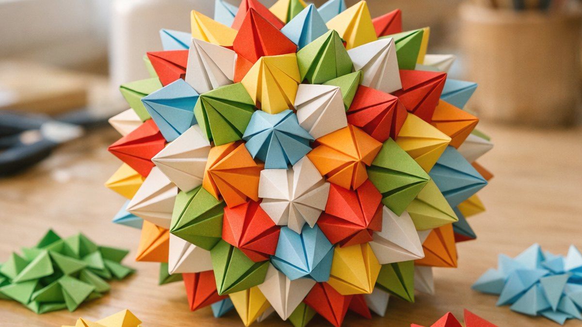 Ilustración editorial de papercraft para imprimir
