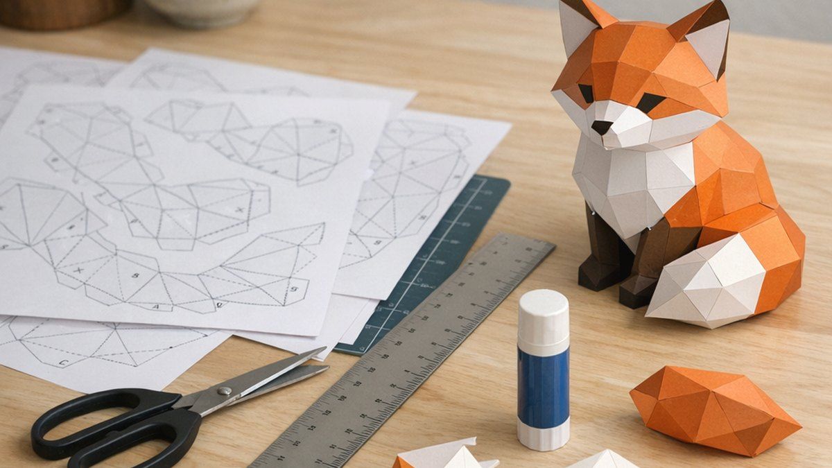Cómo usar plantillas de papercraft 3D sin confundirlas con origami