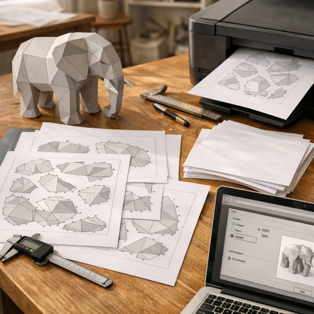 Materiales e impresión: papel, escala y ajustes del PDF
