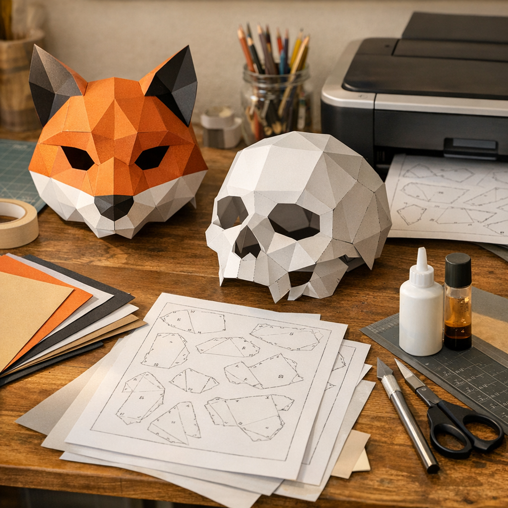 Materiales e impresión recomendados para máscaras papercraft