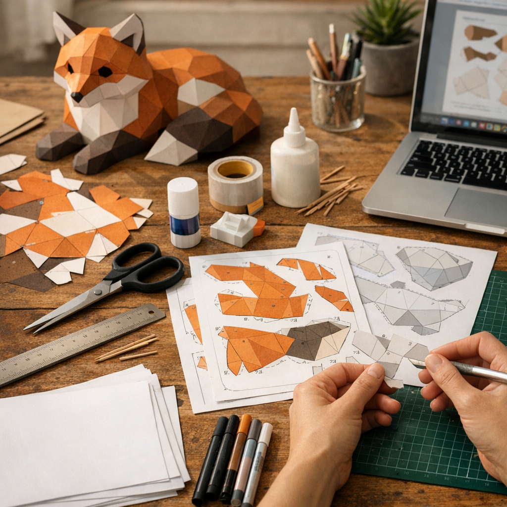 Materiales recomendados para montar papercraft desde un PDF