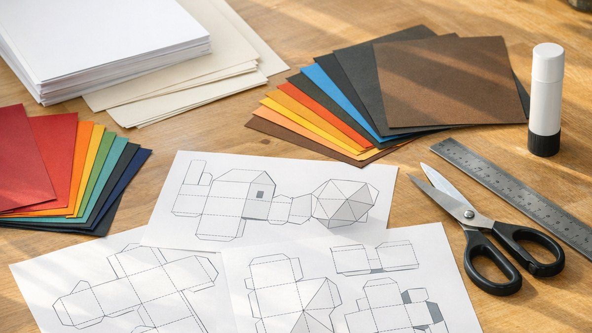 El mejor papel para papercraft depende de cada proyecto