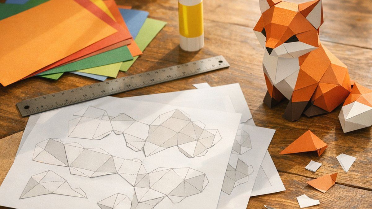 El paper craft para imprimir facilita manualidades en familia
