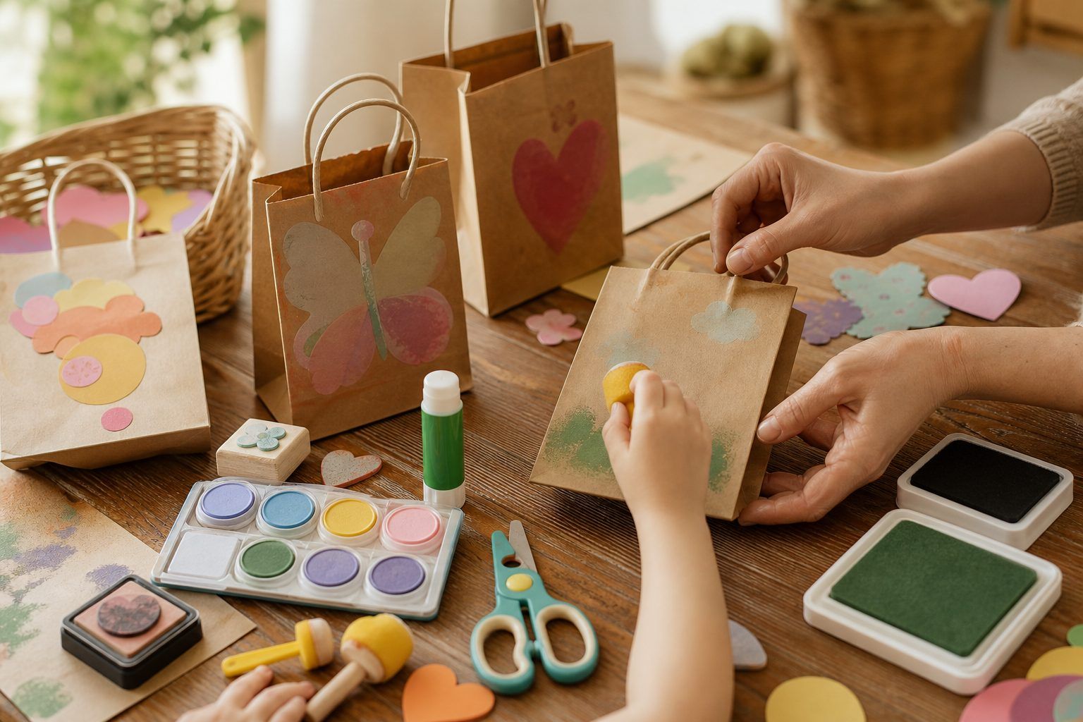 Decoración, impresión y seguridad en manualidades infantiles