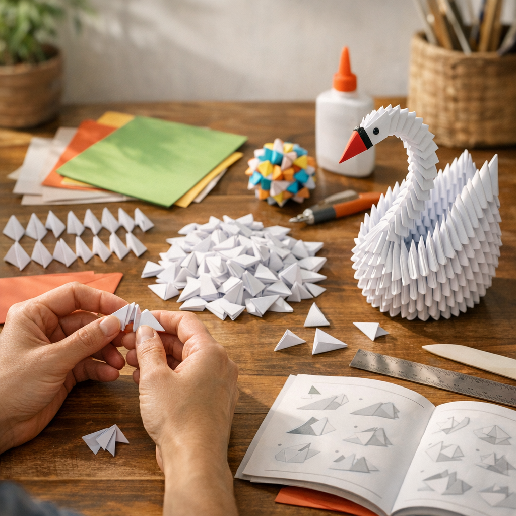 Cómo hacer una figura de origami 3D paso a paso