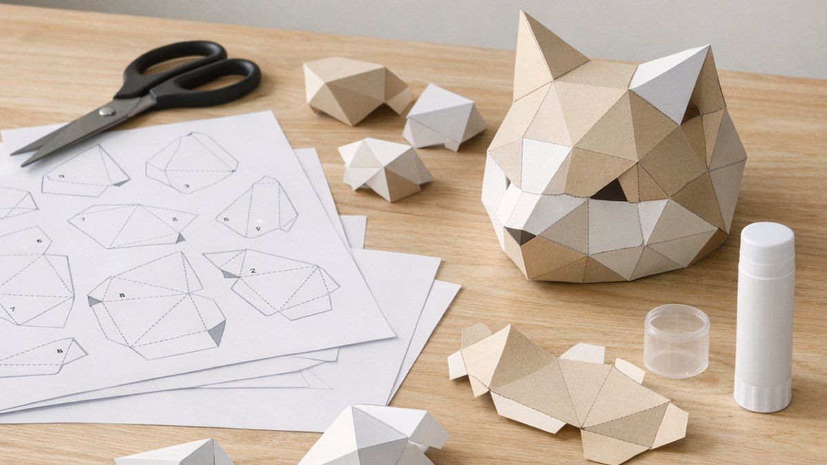 Las figuras de papercraft pdf se montan, no solo se imprimen