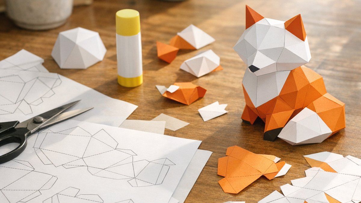 Las figuras papercraft para imprimir se eligen antes del PDF