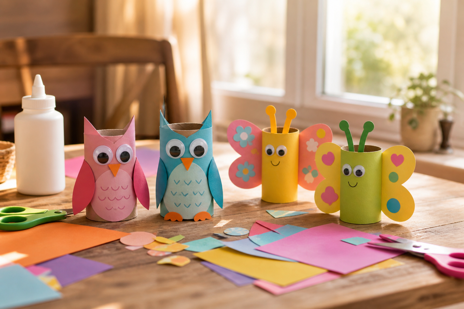 Ilustración editorial de papercraft para imprimir