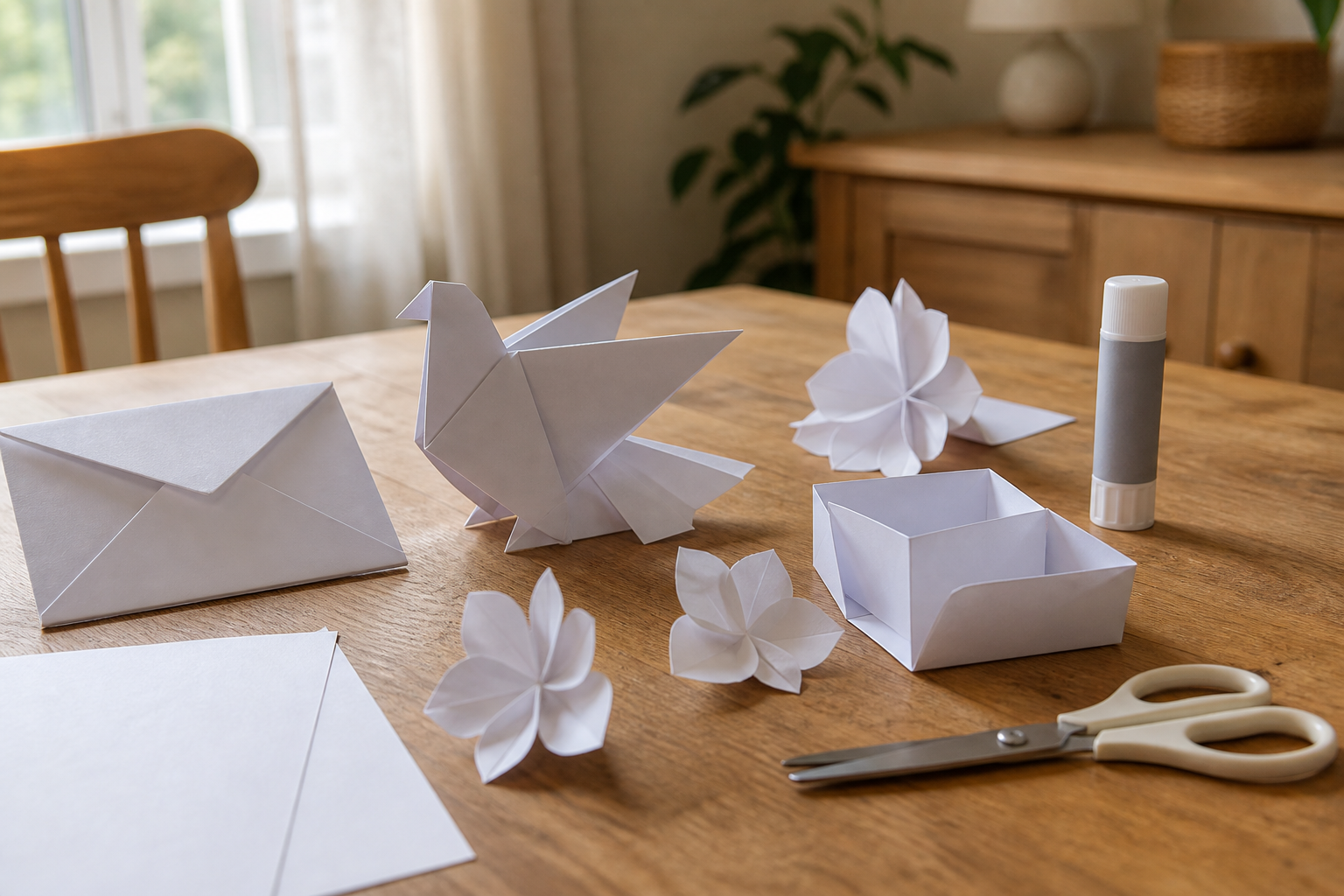 Ilustración editorial de papercraft para imprimir