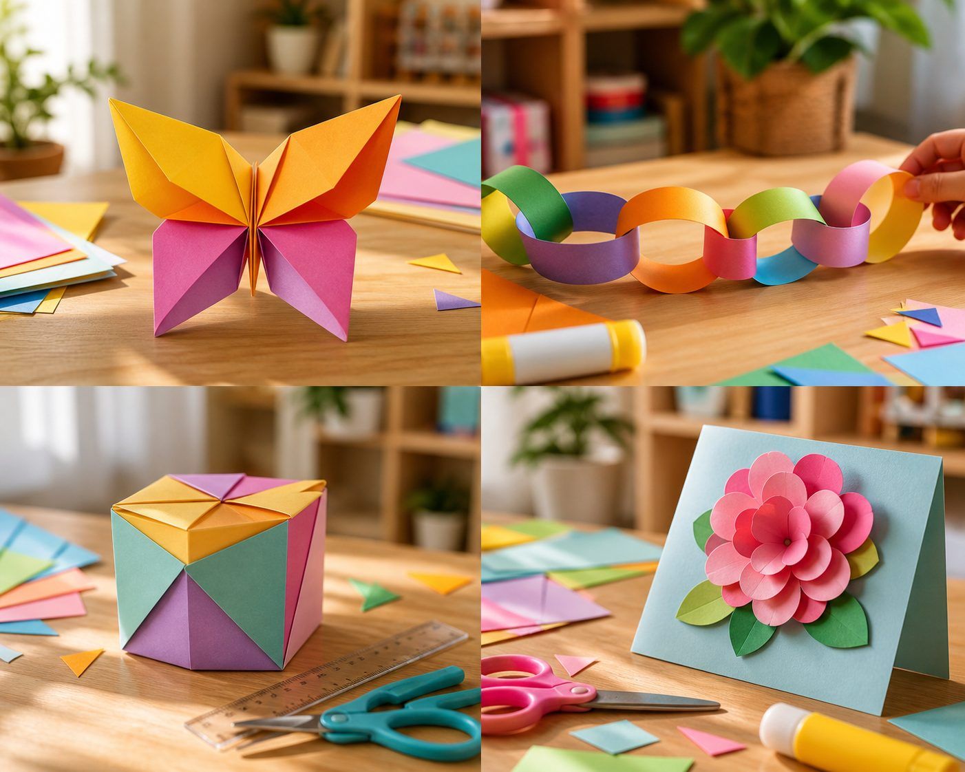 Cuatro ideas fáciles paso a paso para casa o el aula