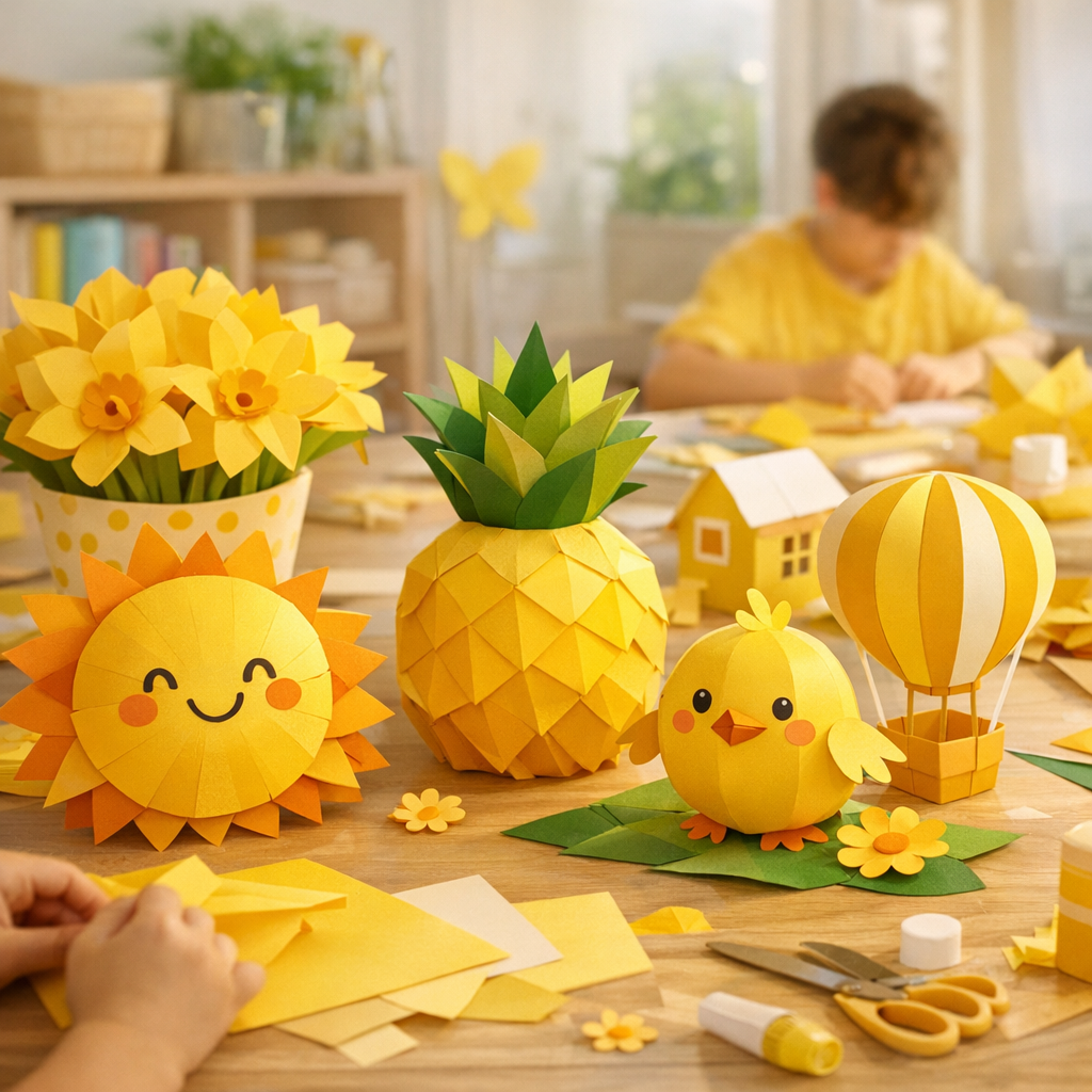 Yellow Day: una excusa visual para trabajar color, volumen y alegría