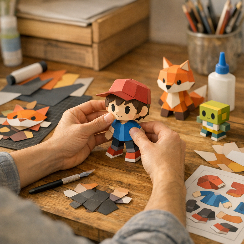Cómo montar muñecos 3D de papel paso a paso