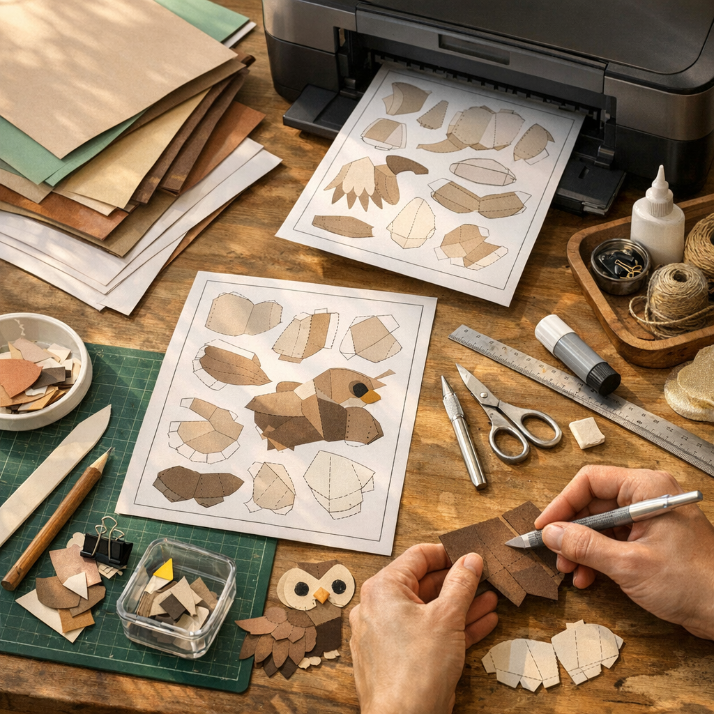 Materiales, impresión y preparación del papel