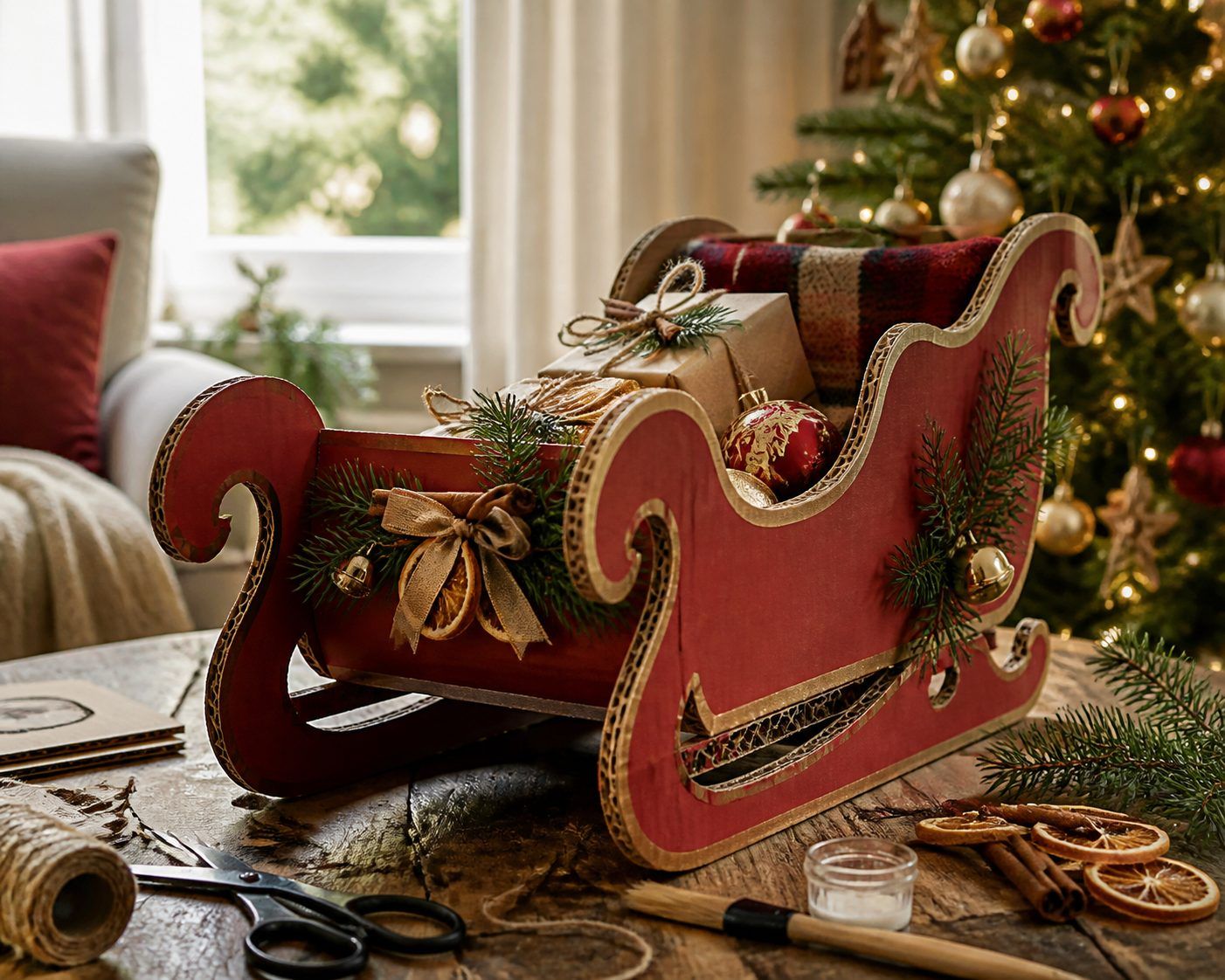 Ideas para decorar el trineo y usarlo en Navidad