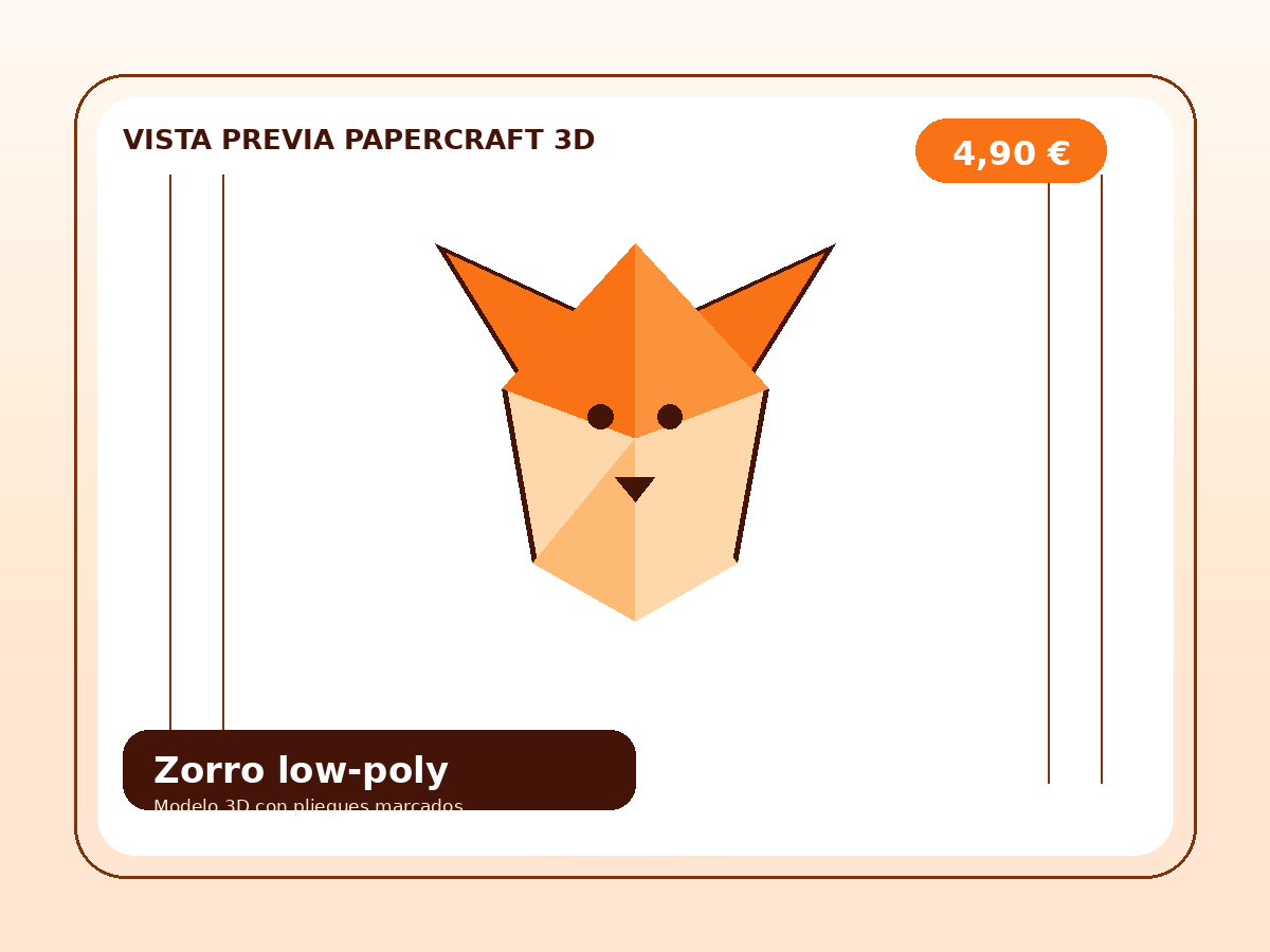 Kit zorro papercraft