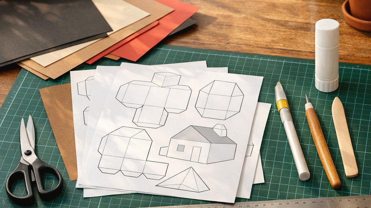 Qué herramientas básicas necesitas para montar papercraft