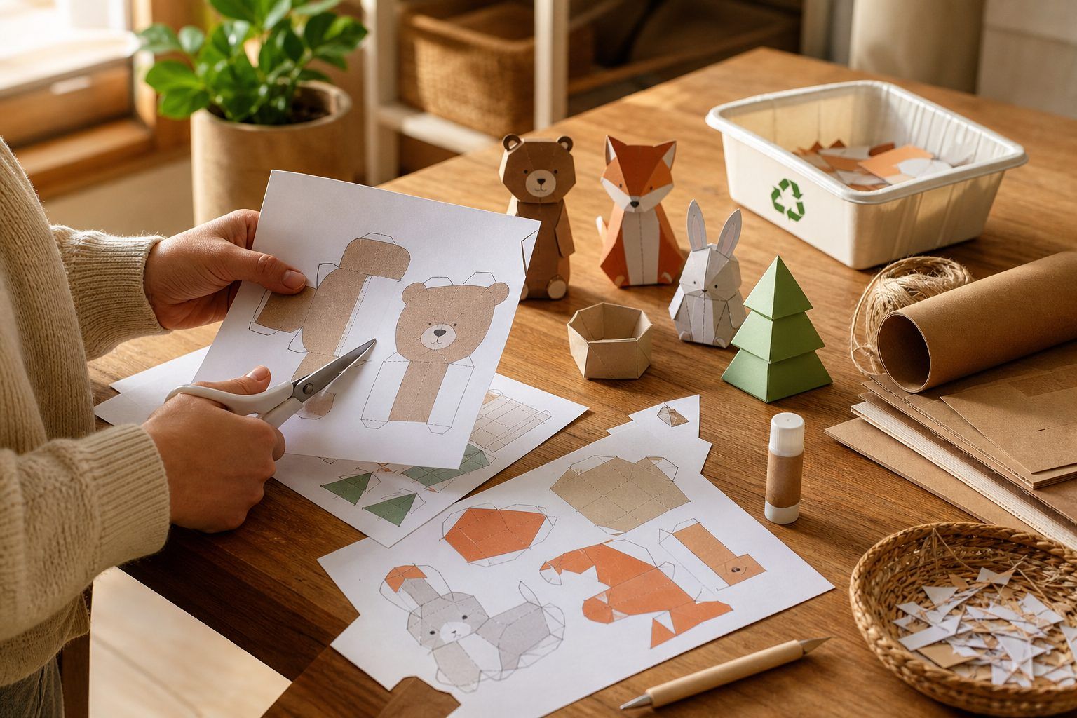 Más información sobre plantillas de papel y usos responsables